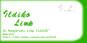 ildiko limp business card